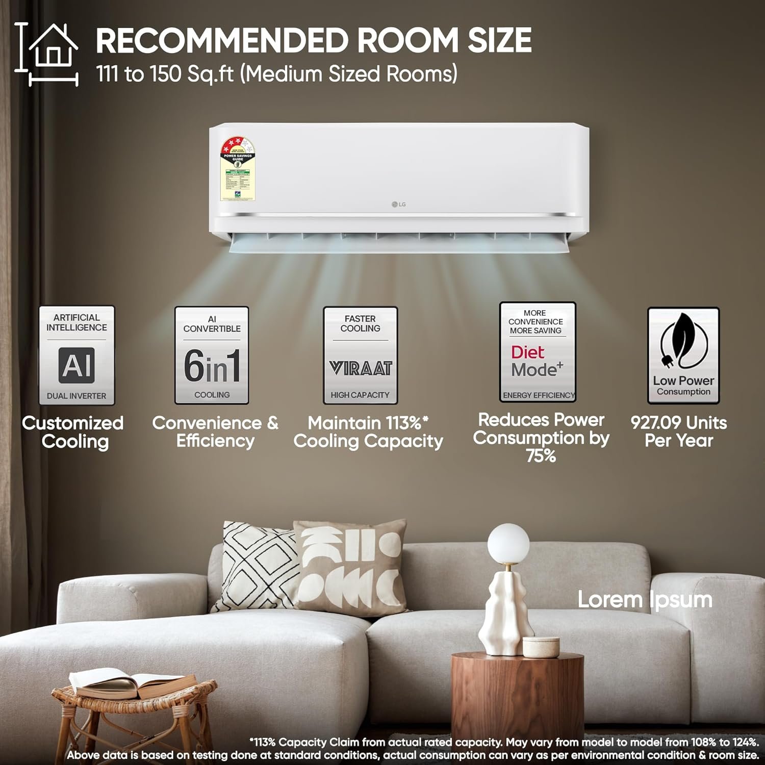 LG 1.5 Ton 3 Star,New star rated, Dual Inverter Split AC - Image 4