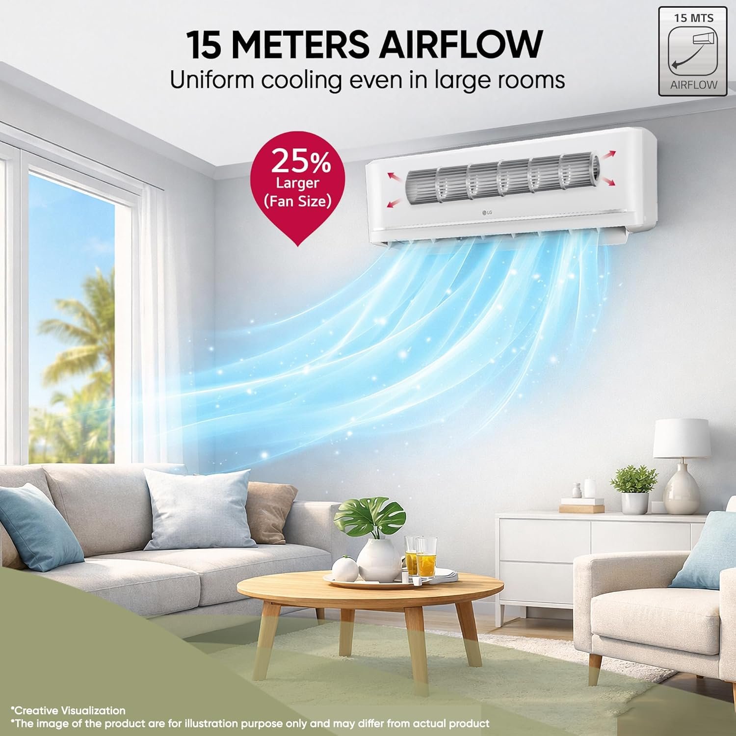 LG 1.5 Ton 3 Star,New star rated, Dual Inverter Split AC
